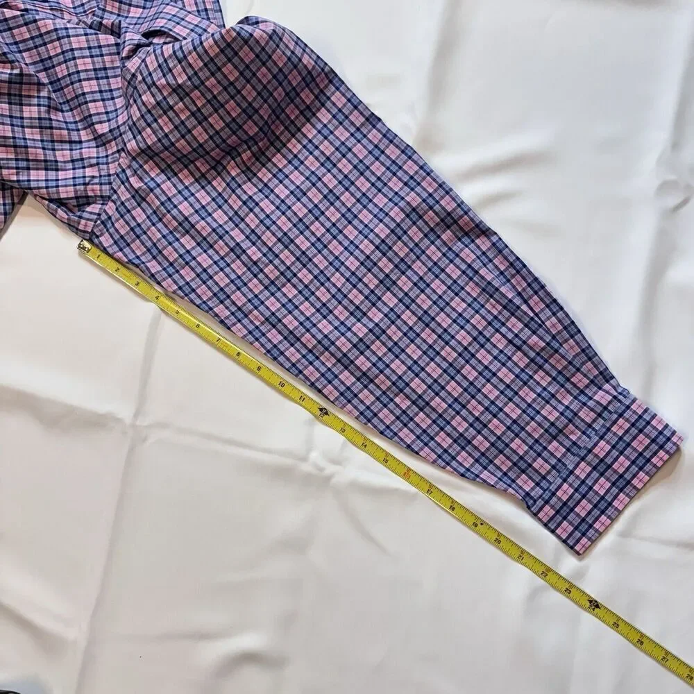 Polo Ralph Lauren Shirt Mens 4XB T Bright Plaid Button Blue Purple Pink New $110
